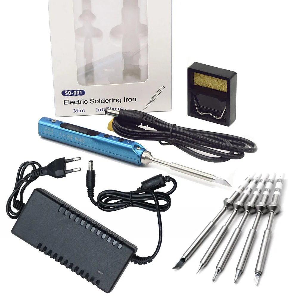 Паяльная станция SQ001 умный Электрический мини-паяльник с регулируемой