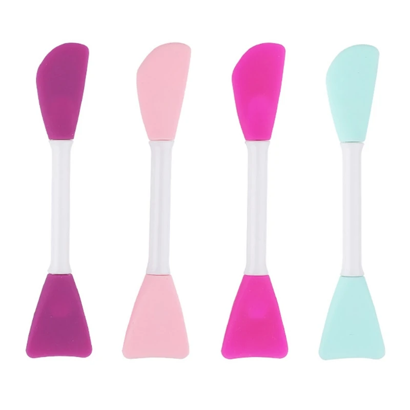 

Soft Silicone Facial Mud Mask Brush Cosmetic Beauty Tool Double-head Face Brush Applicator Facial Pore Cleaner Brushes