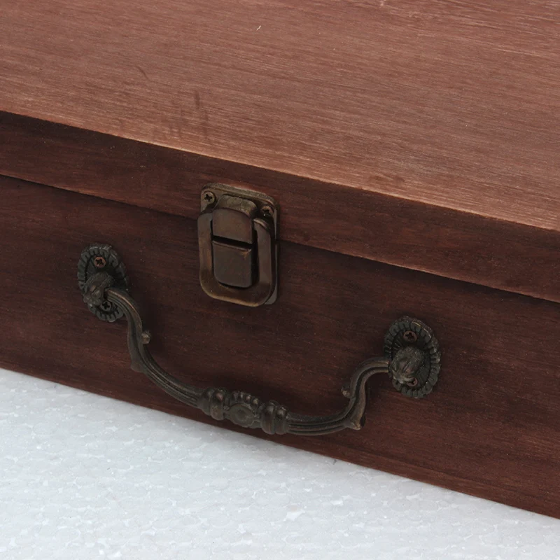 Новая деревянная коробка для приема настольная твердая Ретро подарочная