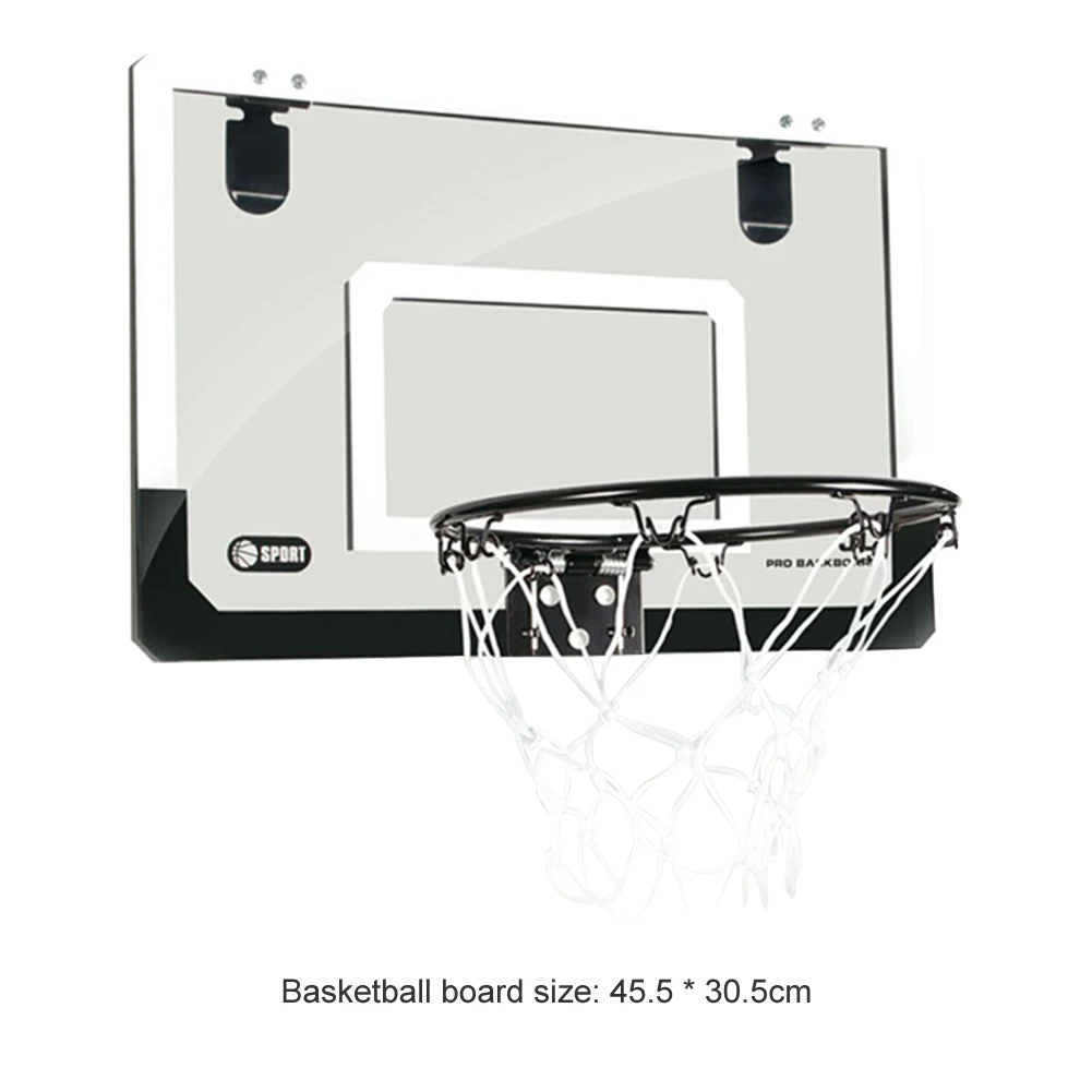 

Practical Durable Classic Texture Hanging Basketball Hoop Door Wall Mounted Kids Funny Mini Basket Ball Board Toy Set