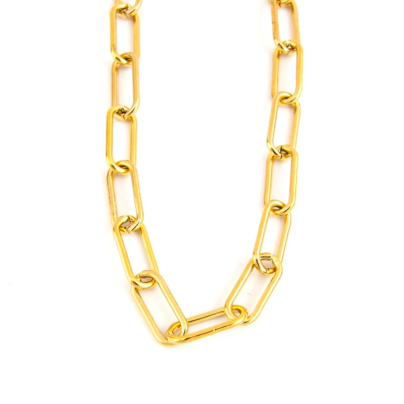 Ожерелье из нержавеющей стали для женщин и мужчин чокер повышенной прочности