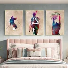 Спортивные плакаты, ретро ограждение, скалолазание, баскетбол, холст, живопись, кабинет, гостиная, украшения, картины без рамки