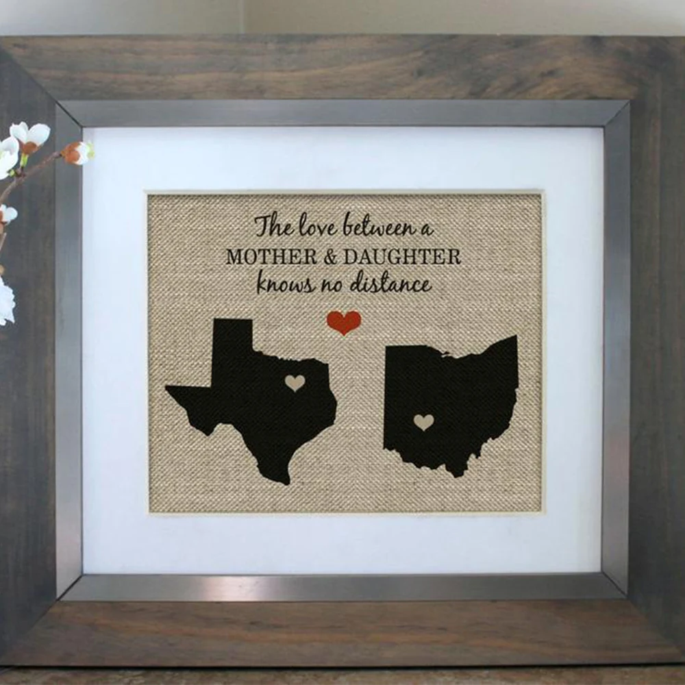 Индивидуальный подарок на день матери из мешковины для дочери индивидуальный