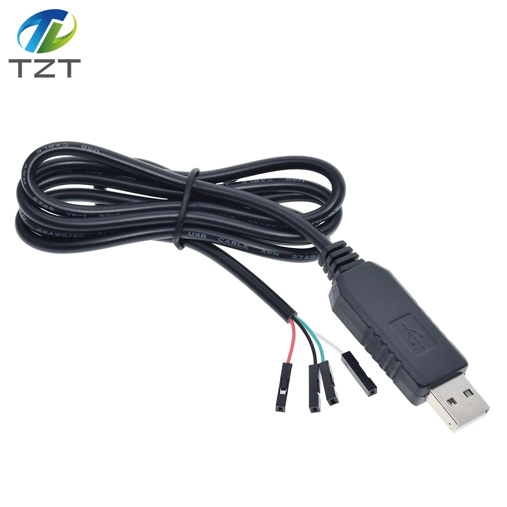 TZT умная электроника PL2303 PL2303HX USB для UART ttl кабельный модуль 4 p 4 pin RS232 конвертер последовательная линия Поддержка Linux Mac Win7