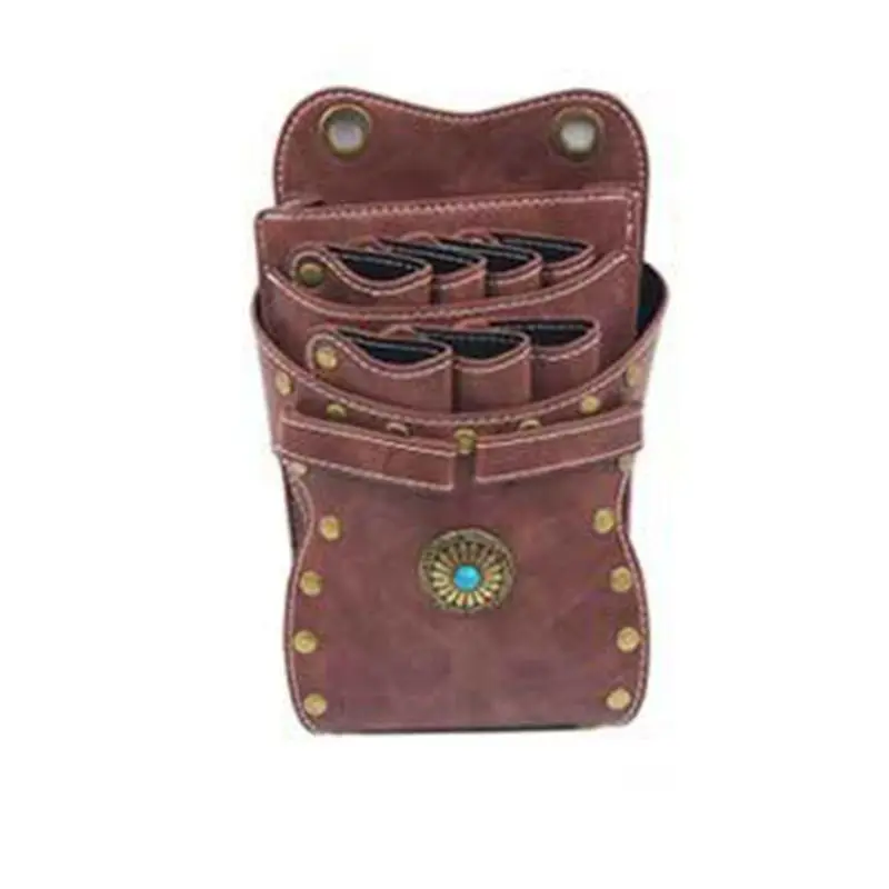 

Barber Shears Holster Scissors Holder Pouch PU Leather Hairdressing Tool Case Bag