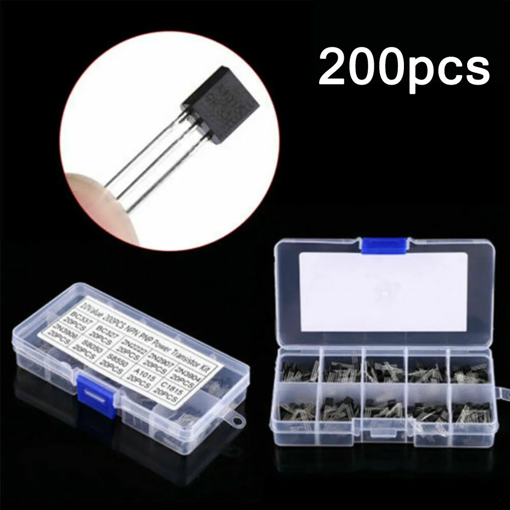 

200pcs/Set Brand New And High Quality 10-Value NPN PNP Power Transistor Classification Kit BC337 W/ Box