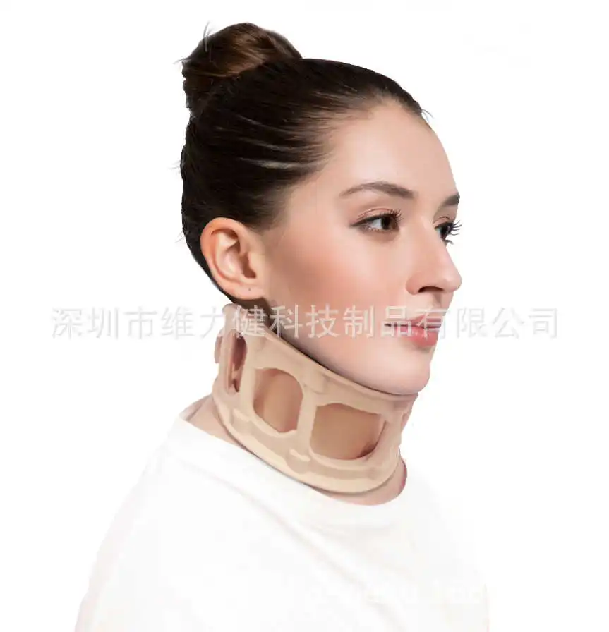 

Neck Brace for Cervical Spine Pain Cool and Breathable Silicone Collar for Summer Neck Support With Replacement Cover