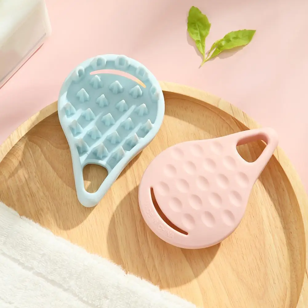 

Гребень для массажа кожи головы мягкий силиконовый для мужчин