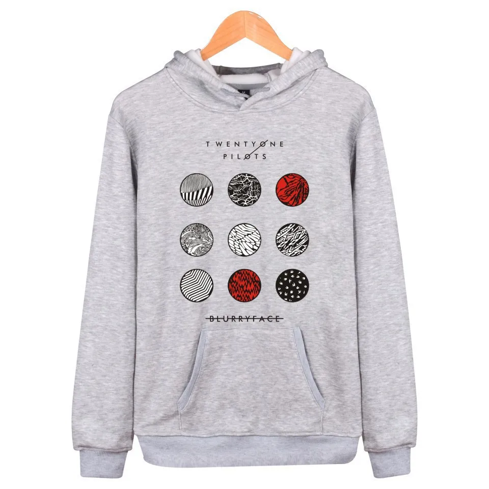 Толстовка мужская с капюшоном Twenty one pilots Модный свитшот в стиле Харадзюку костюм