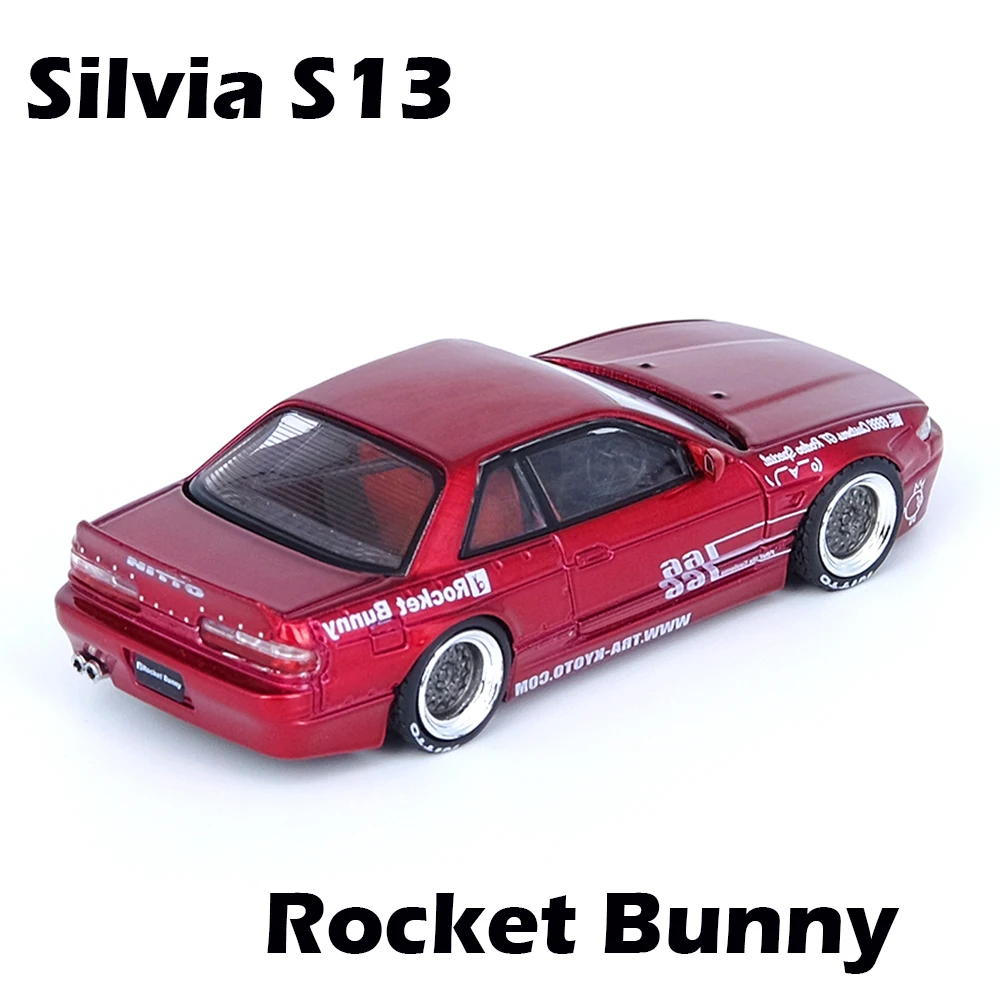 

Model Car 1/64 INNO Nisan Silvia S13 Panem Rocket Bunny V1 Red Metallic Collection