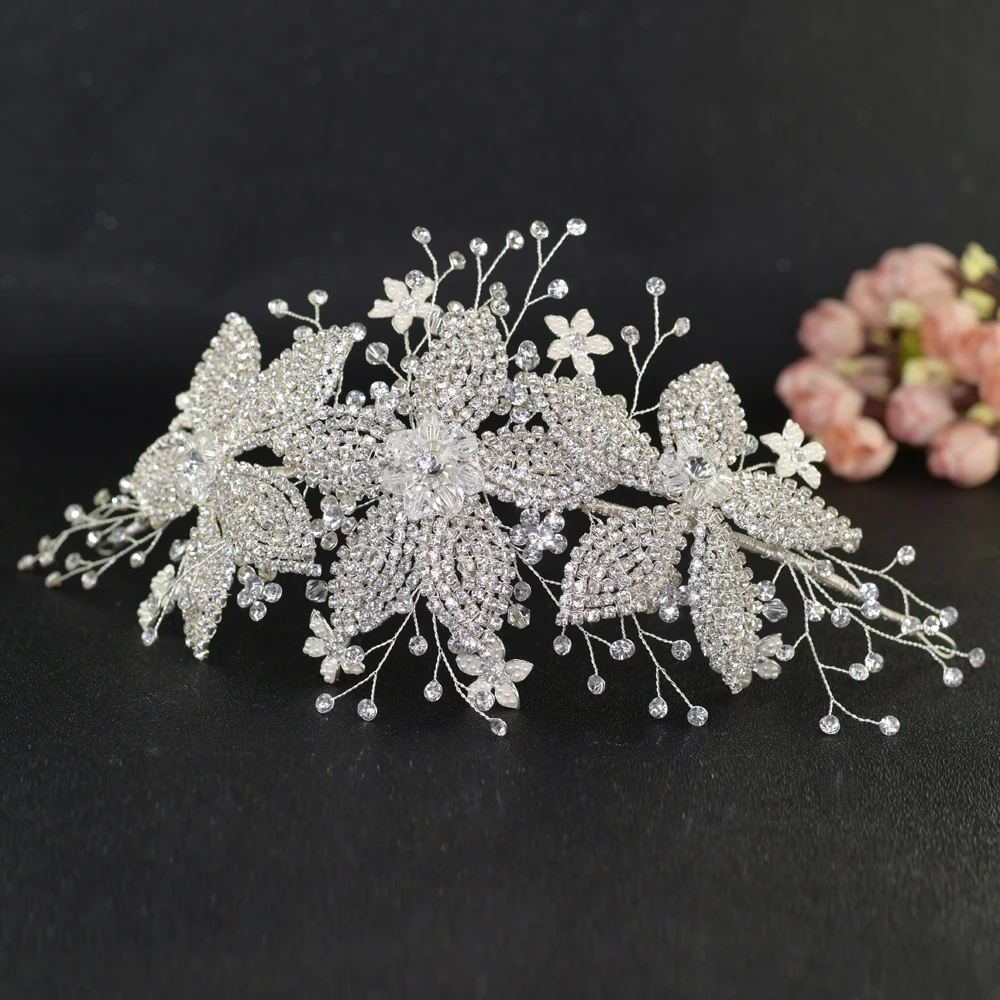 TRiXY H252-S Stunning Diamonds Wedding Hair Accessory Crystal Pageant Crown Bridal Tiaras Tiara crown | Свадьбы и торжества