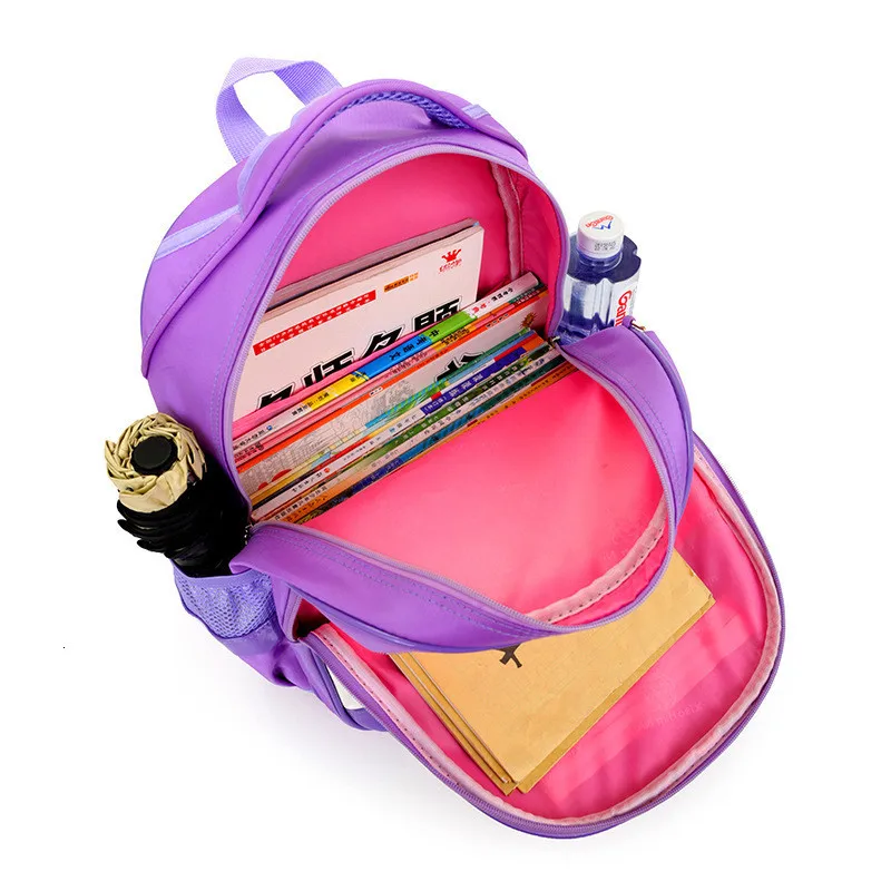 school princess 3pcs/Set bags girls backpack fashion Children Cartoon school bag waterproof backpack travel bag mochila infantil