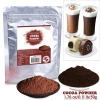 50g dutched baking cocoa powder organic for baking drinking alkalized process