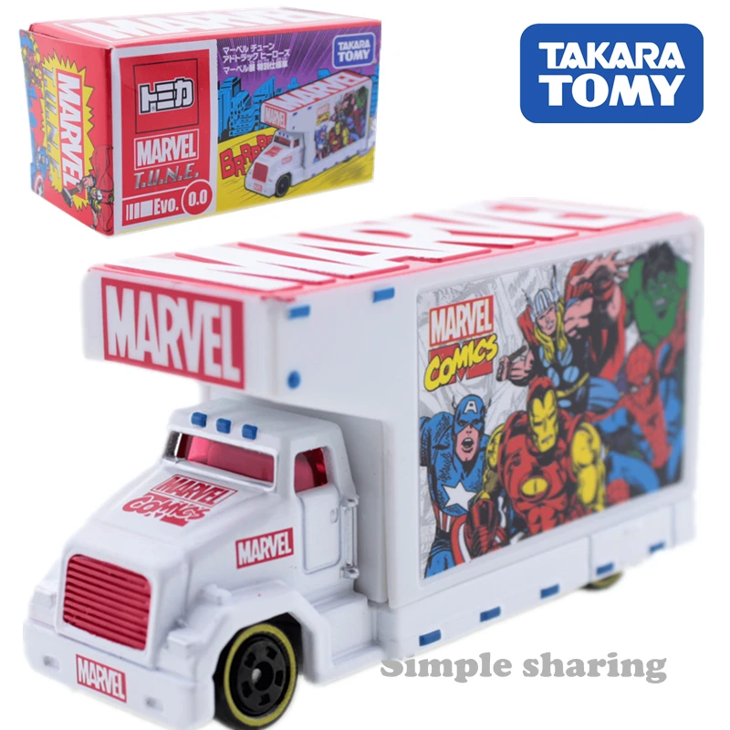 0.0 Такара томия томика серия Marvel T.N.U.E. Супермен железный человек Капитан Америка и Мстители литья под давлением Миниатюрная модель автомобиля Комплект - Цвет: 0.0