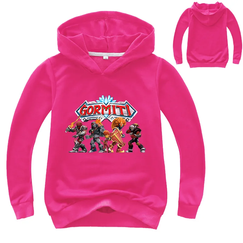 2020 Gormiti New Kids Hoodies Children Clothes Boys Long Sleeve Baby Sweatshirt Ryan Toys Review Coat Cartoon Girls Tops Tees | Детская
