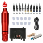 Набор для тату-машинки профессиональный, набор картриджей и игл для перманентного макияжа, тату бровей, тела и художника