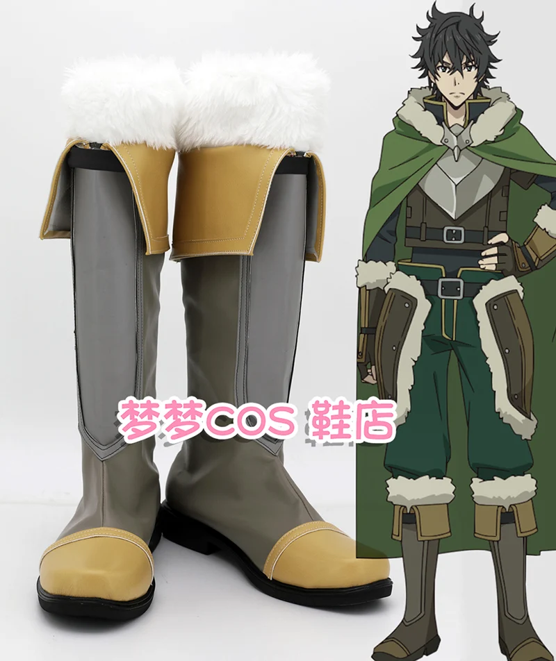 

3 Colors Anime The Rising of the Shield Hero Naofumi Iwatani Cosplay Flat Shoes Boots Custom Made Halloween Carnival Party Prop