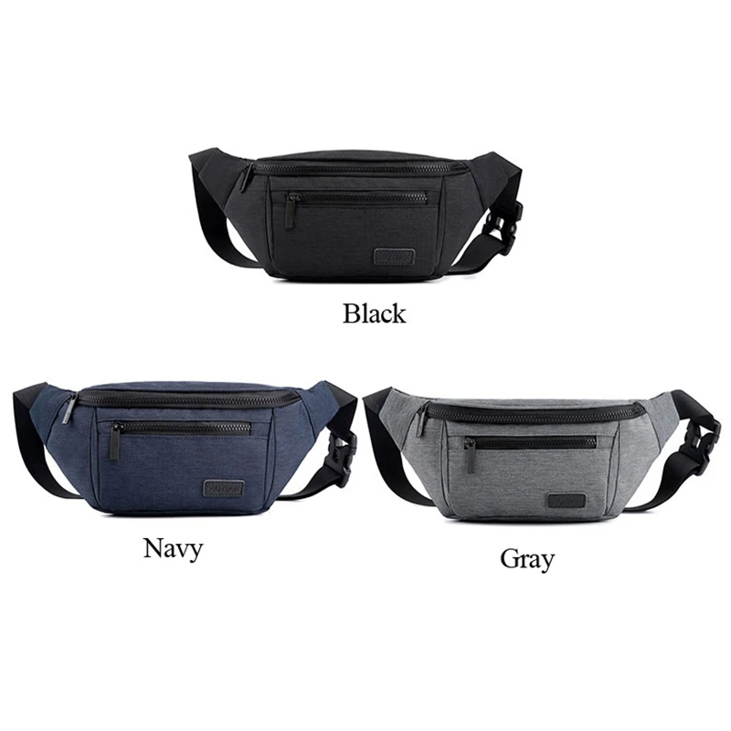 

Man Waterproof Waist Bag Outdoor Canvas Belt Bags Simple Crossbody Bag Large Capacity Waist Packs