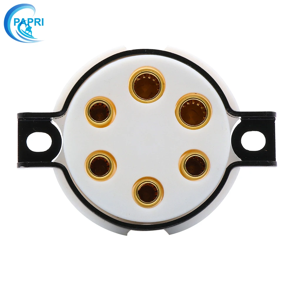 PAPRI EIZZ 6Pin PTFE позолоченная латунная ШТЫРЬКОВАЯ трубка HIFI DIY для усилитель звуковой