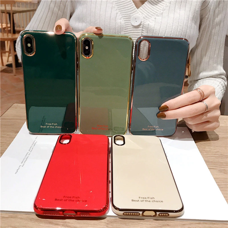 Чехол для iPhone 11 Pro Max блестящий чехол защитный XR XS X 8 7 | Мобильные телефоны и