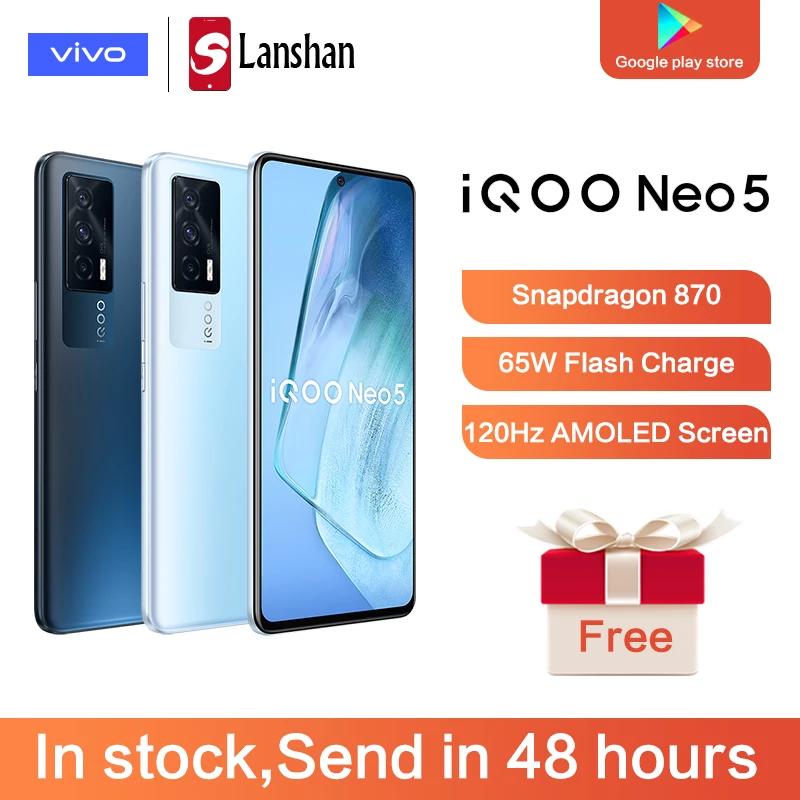 Оригинальный vivo IQOO Neo5 5G тройной Камера устройство док станция Qualcomm Snapdragon 870 6 62