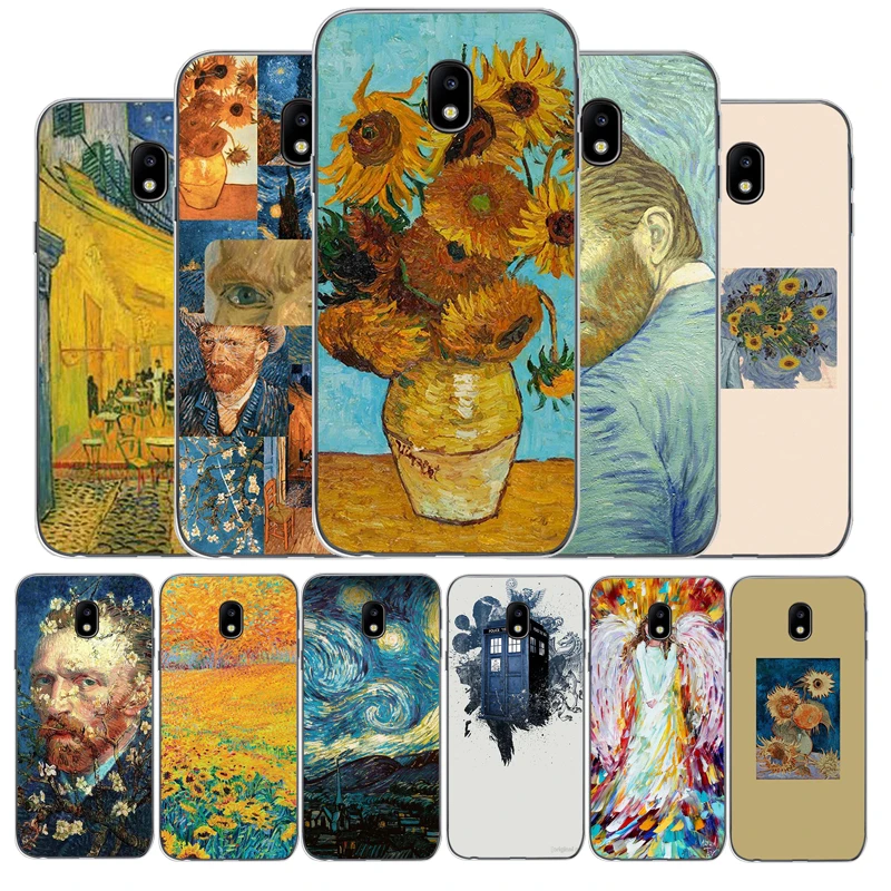 Ван Гог череп из ТПУ с принтом &quotТардис (мягкий силиконовый чехол для мобильного