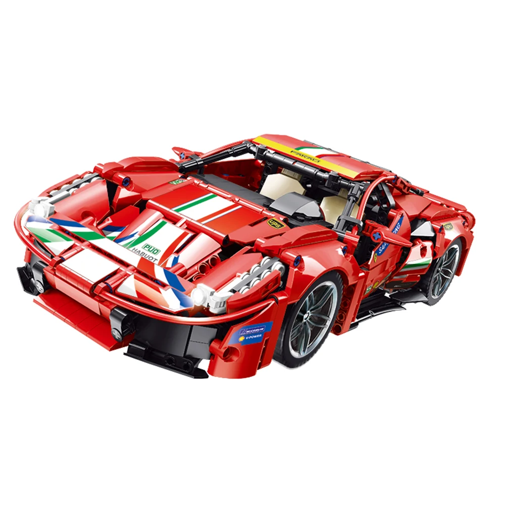 

Creator Expert Ideas High-tech Series City SUV 488 champion Formula Racing Car GTE RSR Moc Modular Bricks Building Blocks Model