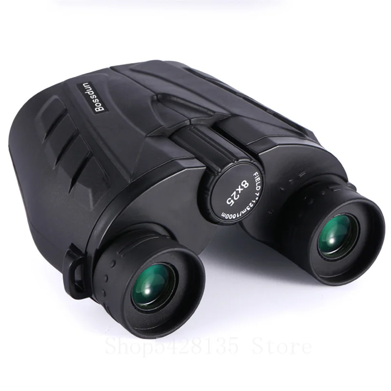 

8X25 High Power Binoculars Green Film HD Pocket Waterproof Shimmer professional hunting optical BAK4 prism