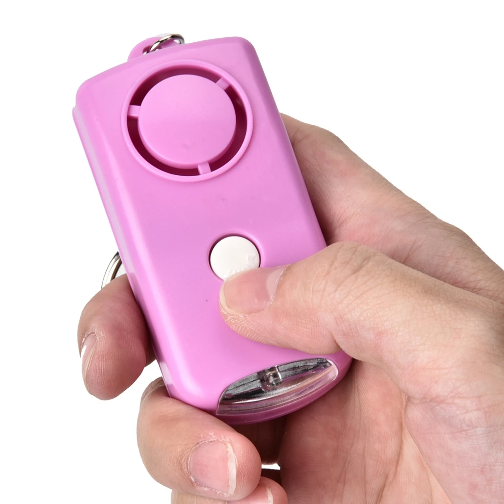 Girl Child Personal Security Alarm Self Defense 120db Elderly Keychain with LED Light Supplies | Безопасность и защита