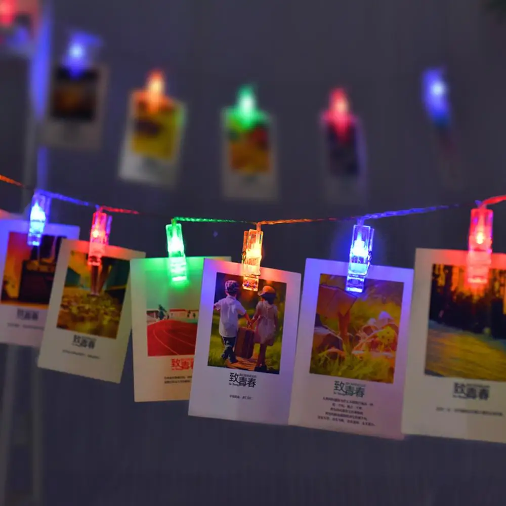 LED String Lights with Clips to Hang Pictures for Decoration Valentine's Day Gifts Christmas Party Internet Celebrity Room Decor |