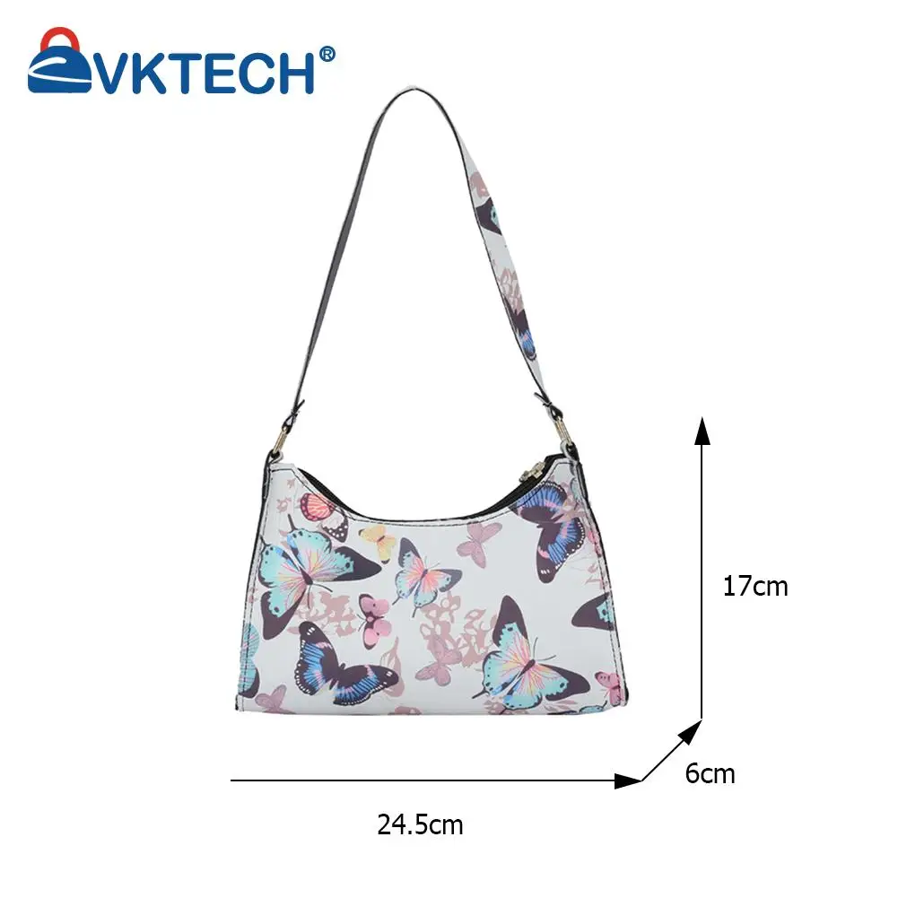 

Fashion Women Animal Pattern Printing PU Leather Shoulder Underarm Bag Casual Ladies Graffiti Small Purse Handbags