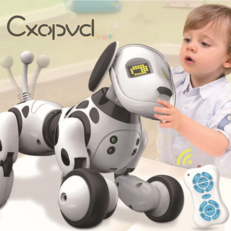 

2.4G Wireless Remote Control Robot Dog for Kids, Remote Control, Interactive & Smart, Voice Commands, RC Dog for Gift Toy