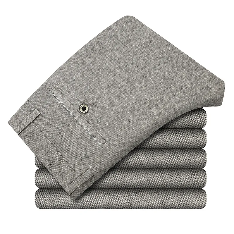 Мужские повседневные дышащие брюки деловые размеры 28-38 лето | Мужская одежда