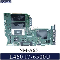 kefu nm a651 laptop motherboard for lenovo thinkpad l460 original mainboard i7 6500u with amd video card