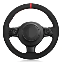 car steering wheel cover black suede for toyota 86 2016 2017 2018 2019 yaris 2016 2017 2018 2019 subaru brz 2016 2017 2018 2019