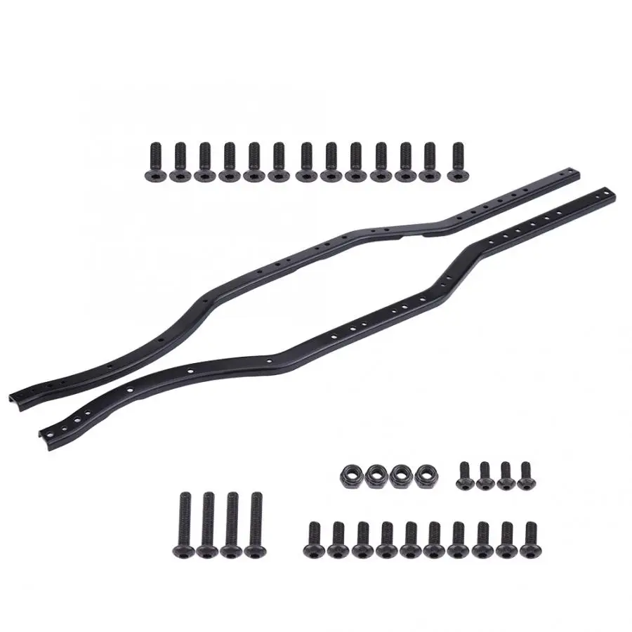 Металлическая черная балка Боковая Рама шасси для RC Crawler AXIAL SCX10 90027 II 90046 90047 2 шт. |