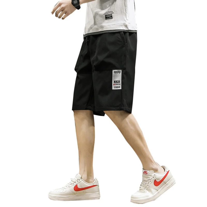 

Men's shorts 2021 men's summer trend overalls Capris loose wear straight casual pants
