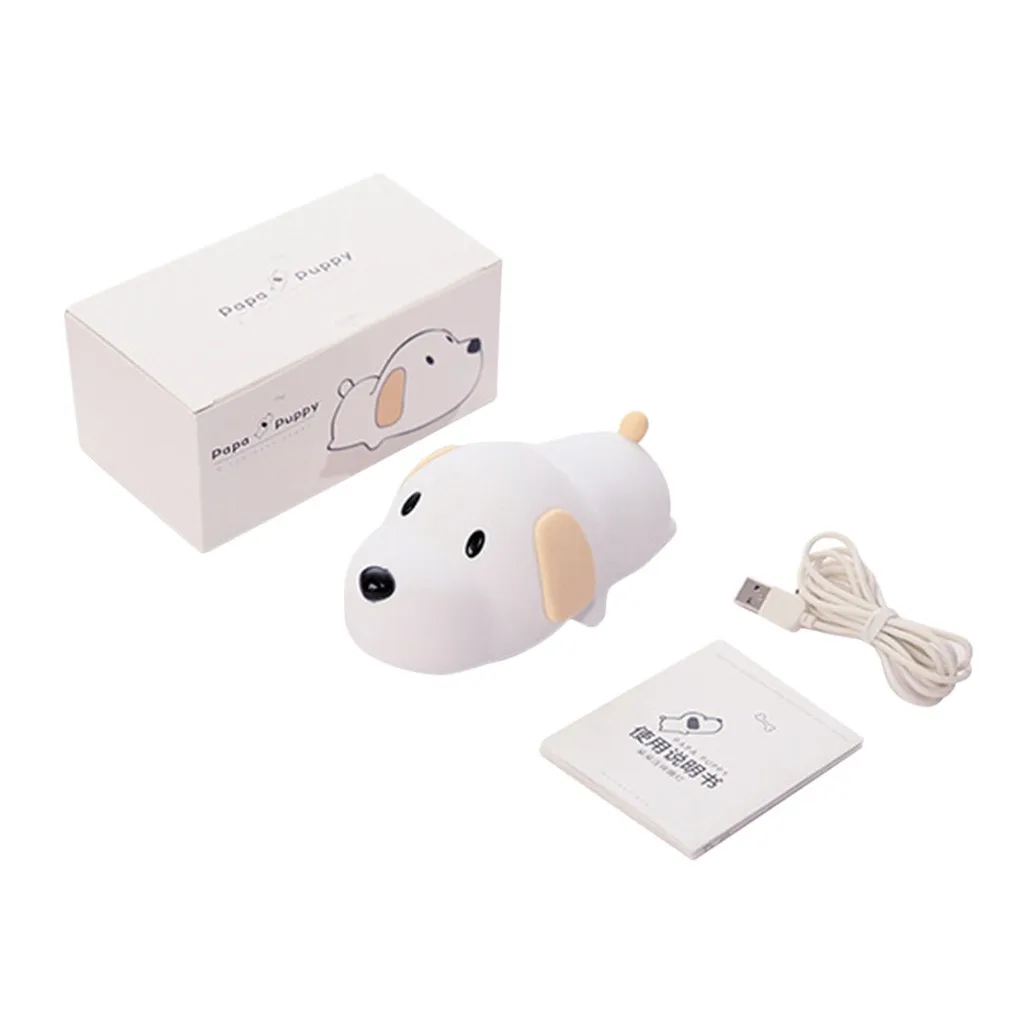 Светодиодный ночсветильник из силикона с сенсорным управлением и зарядкой от USB |