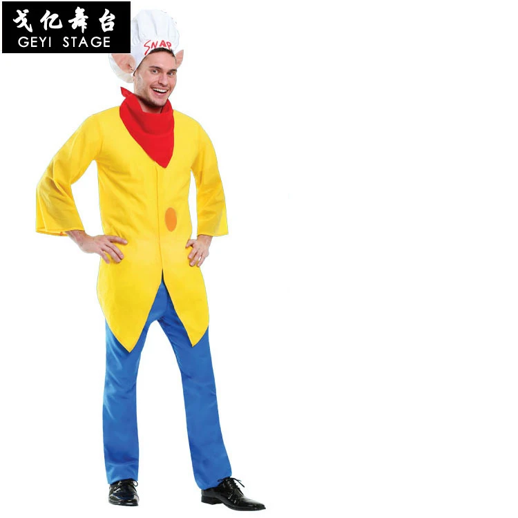 Хэллоуин Косплей Взрослый мужской ТВ персонаж Американский Келлогг кукурузные