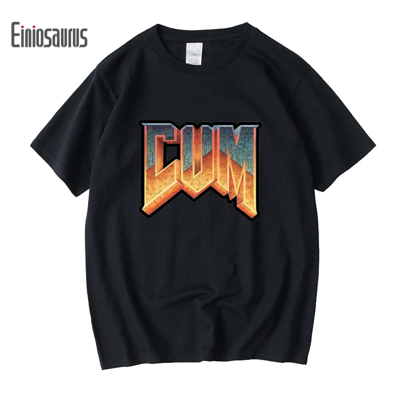 

Футболка Doom Cum, винтажные футболки с графическим рисунком, 100% хлопок, мужская летняя модная футболка, Повседневная футболка для мужчин
