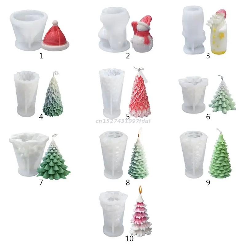 

Рождественская елка Luoye 3D форма для мыла, свечи «сделай сам», форма для свечей из эпоксидной смолы, свечи ручной работы, формы для ароматичес...