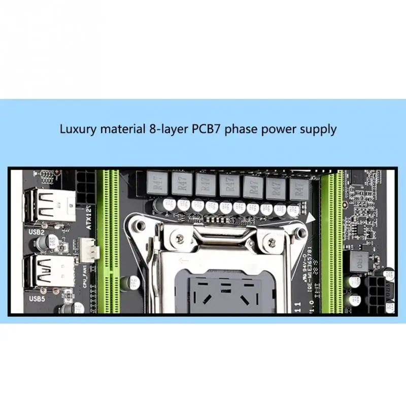 X79 Motherboard LGA 2011 DDR3 Memory 64GB SATA II Computer DesktopMainboard For Intel LGA2011 I3 I5 I7 Xeon Series E5 2680v2 | Компьютеры