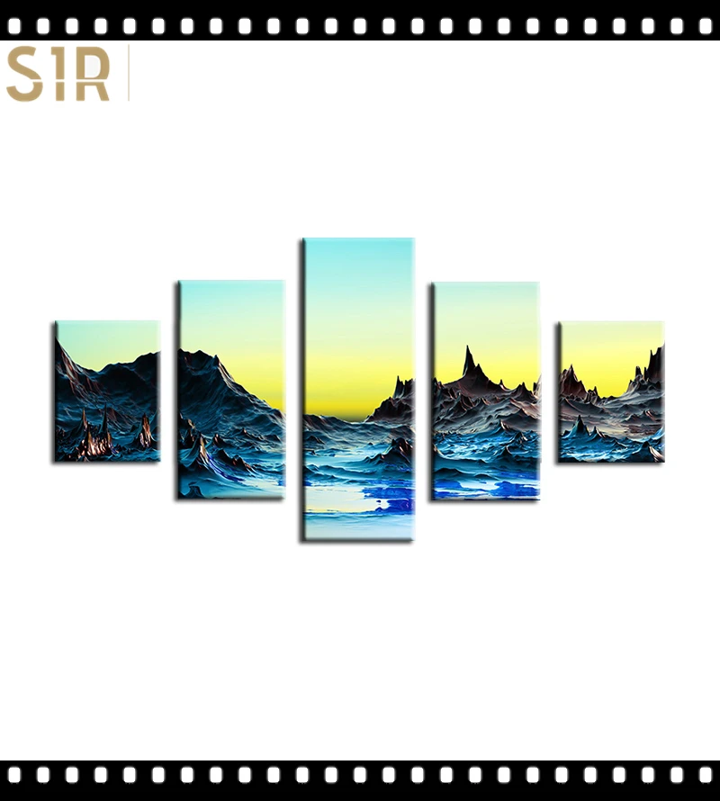 

Decor Poster Living Room HD Printed Pictures 5 Piece/Pcs Modern Wall Art Home Painting Living Room Decoration