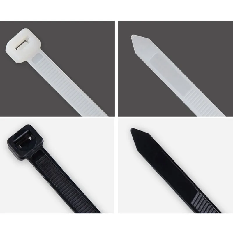 

Self-Locking Nylon Ties 3.6X300 Fastening Ring Plastic Loop Wire Wraps Strap 3.6X200 Cable Zip Set Various Specifications 100pcs