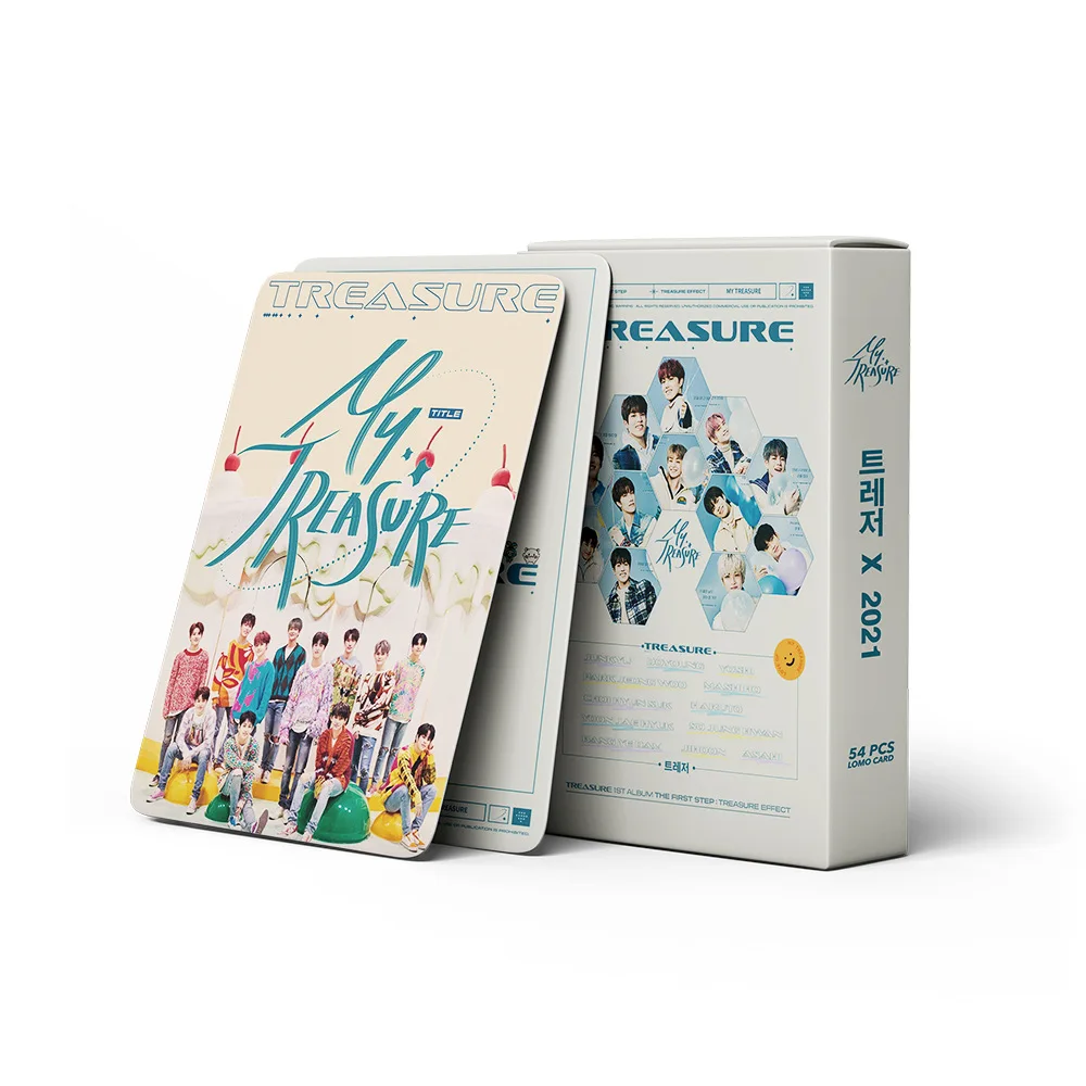 

Kpop Treasure Lomo Card High Quality Ins Exquisite Photo Card For Fans Collection 54 Units / Set
