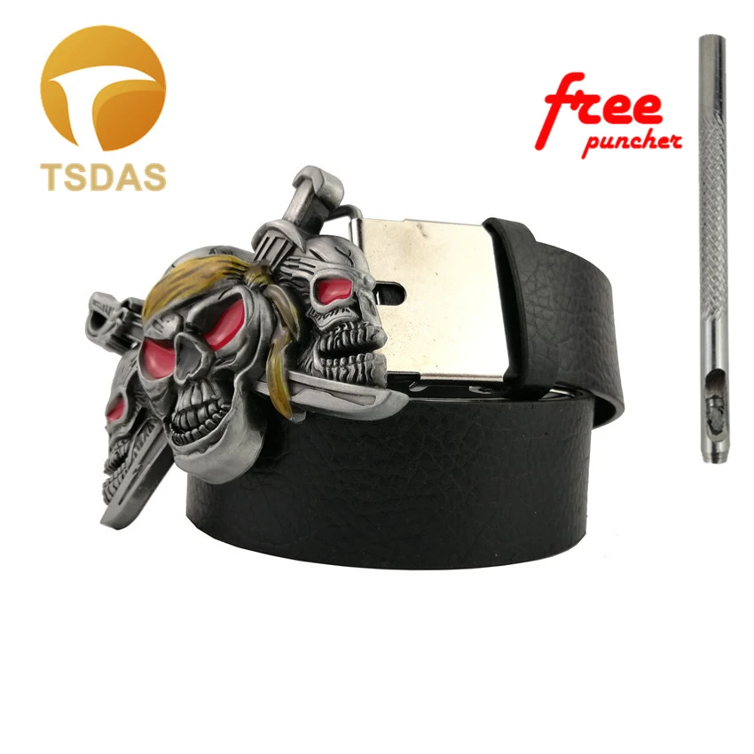 Бесплатная доставка объемная пряжка для ремня в виде черепа с античным