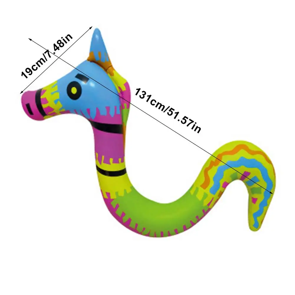 

Inflatable Swimming Stick Cartoon Animal Pool Floater Summer Pool Floating Row For Kids Auxiliary Swimming Toy Water Amusement