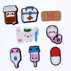 Милый синийкрасный геймпад с влюбленными лошадьми, медицинские животные, медуза, кот, жираф, летучая мышь, обезьяна, геккос, отверстие, браслет, аксессуар очаровательные сандалии