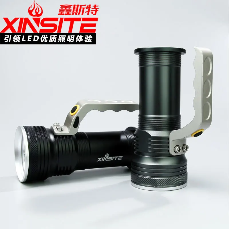 

LED flashlight outdoor strong light flashlight battery portable lantern outdoor searchlight high light long distance fixed focus