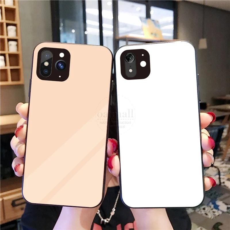 Задняя крышка из закаленного стекла для iPhone X Сменный Чехол на 11 Pro мягкий чехол